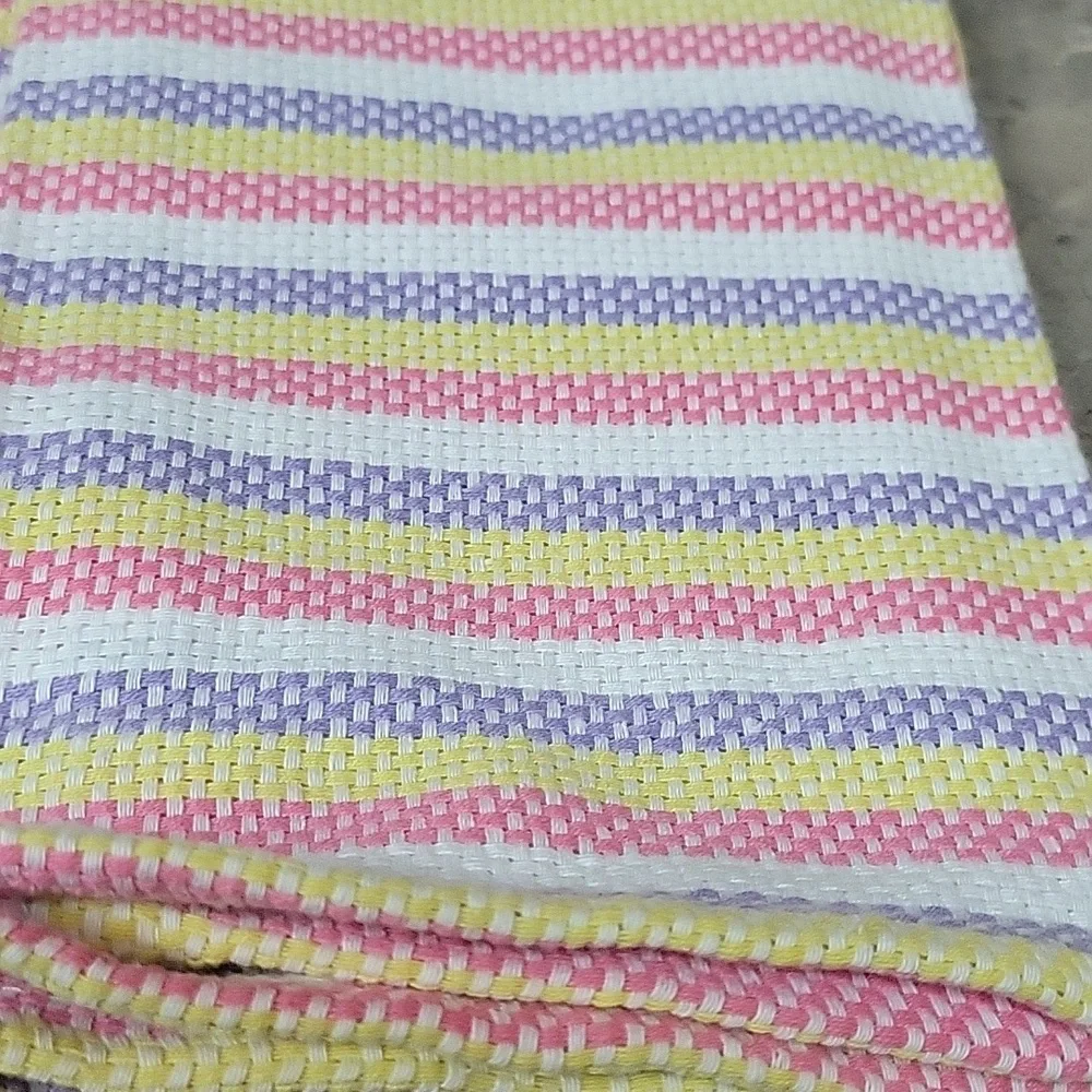 2pc. EasterEaster-Themed Cotton Kitchen Towels with Embroidered Chicks
